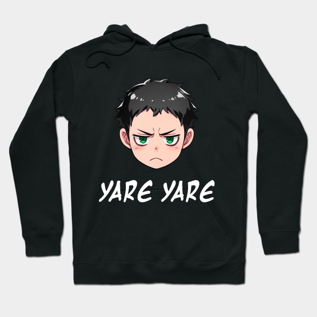 Annoyed Anime Emoji Yare Yare - Anime Shirt Hoodie by KAIGAME Art